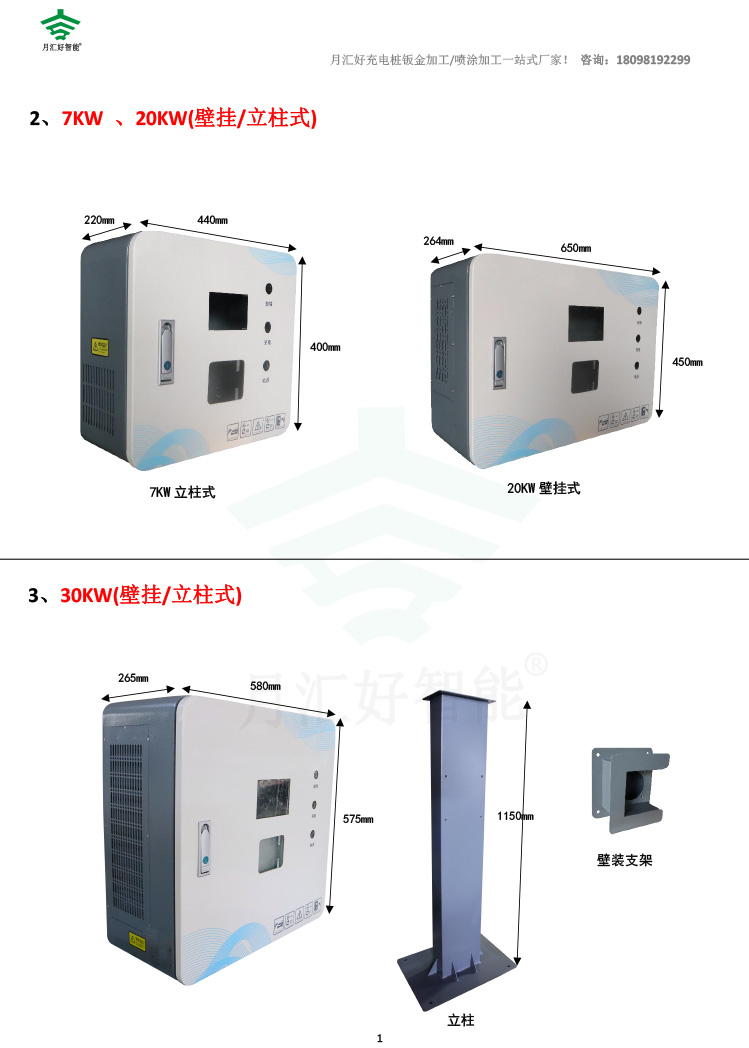 充電樁箱體類(lèi)型集-月匯好鈑金加工廠